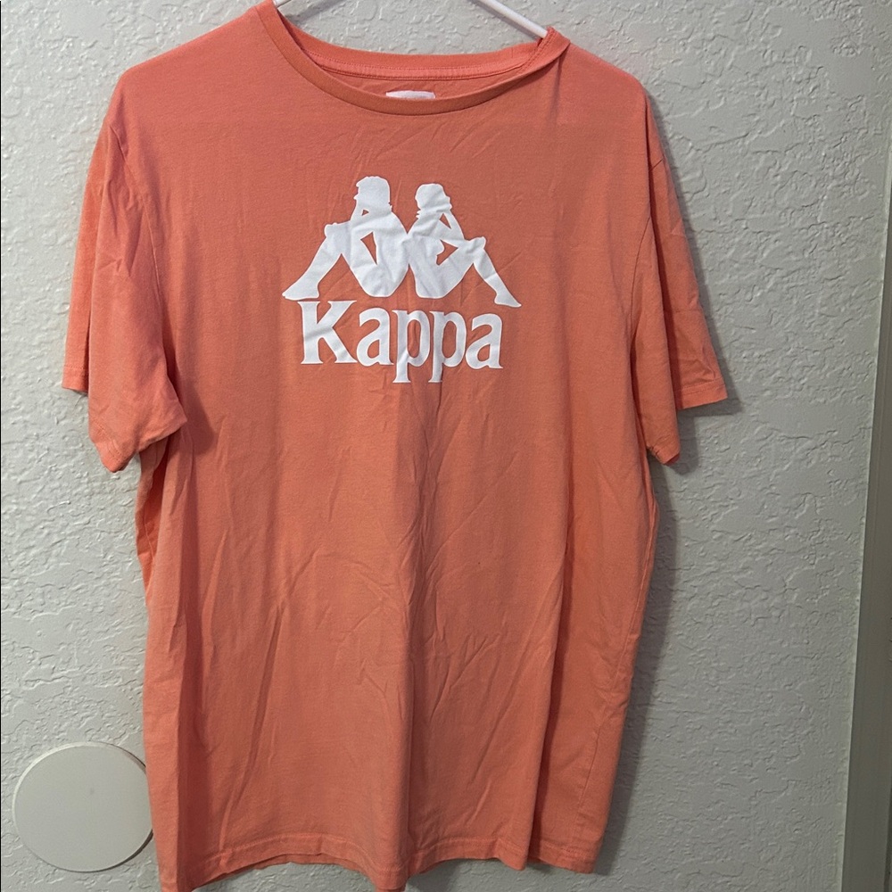 Kappa Peach Tee with Logo